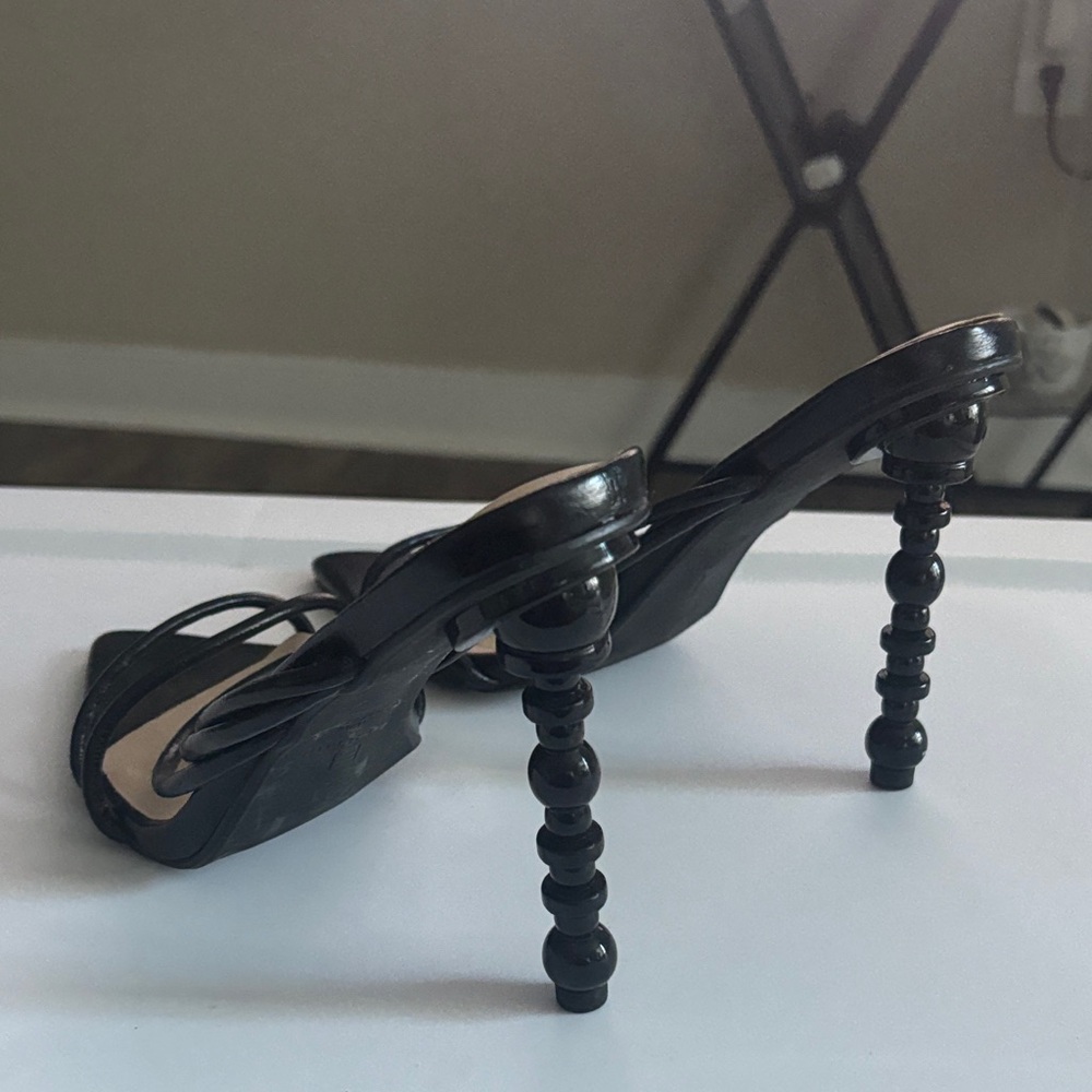 Elegant Black Strappy Women's Heels